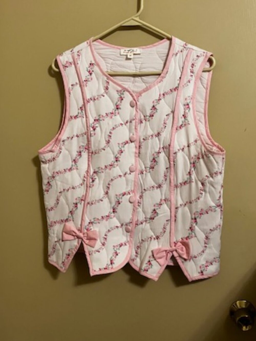 Pink Quilted Vest Sweet Generis